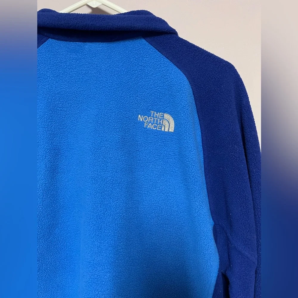 NORTH FACE 2 Tone BLUE Fleece JACKET Men